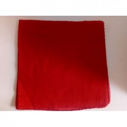 Jemný bavlněný šátek - cihlově červený